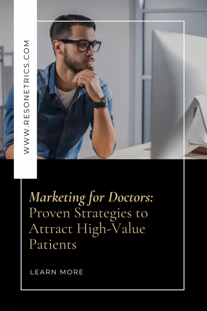 Luxury medical provider on computer.