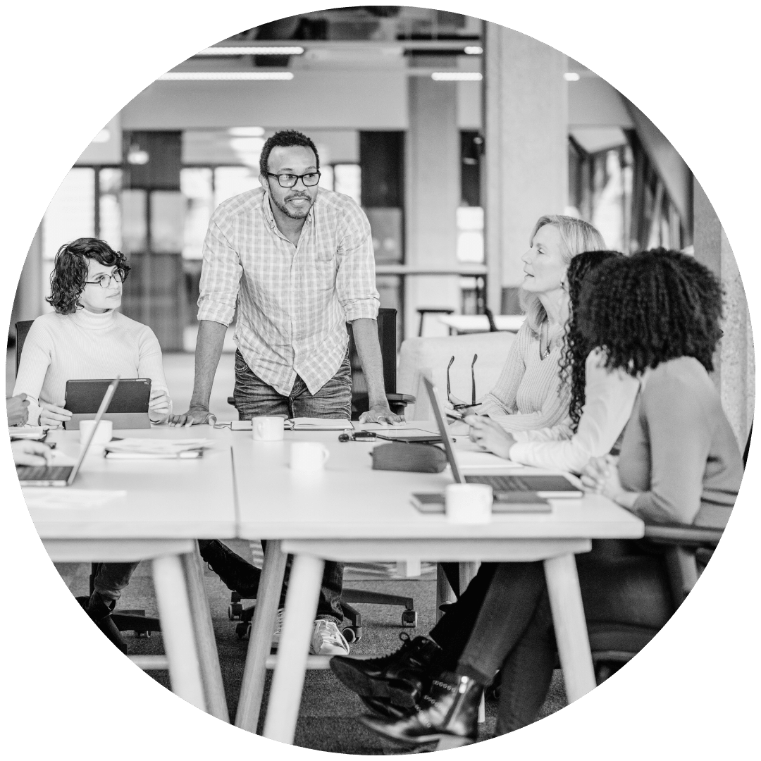 social media marketing agency meeting